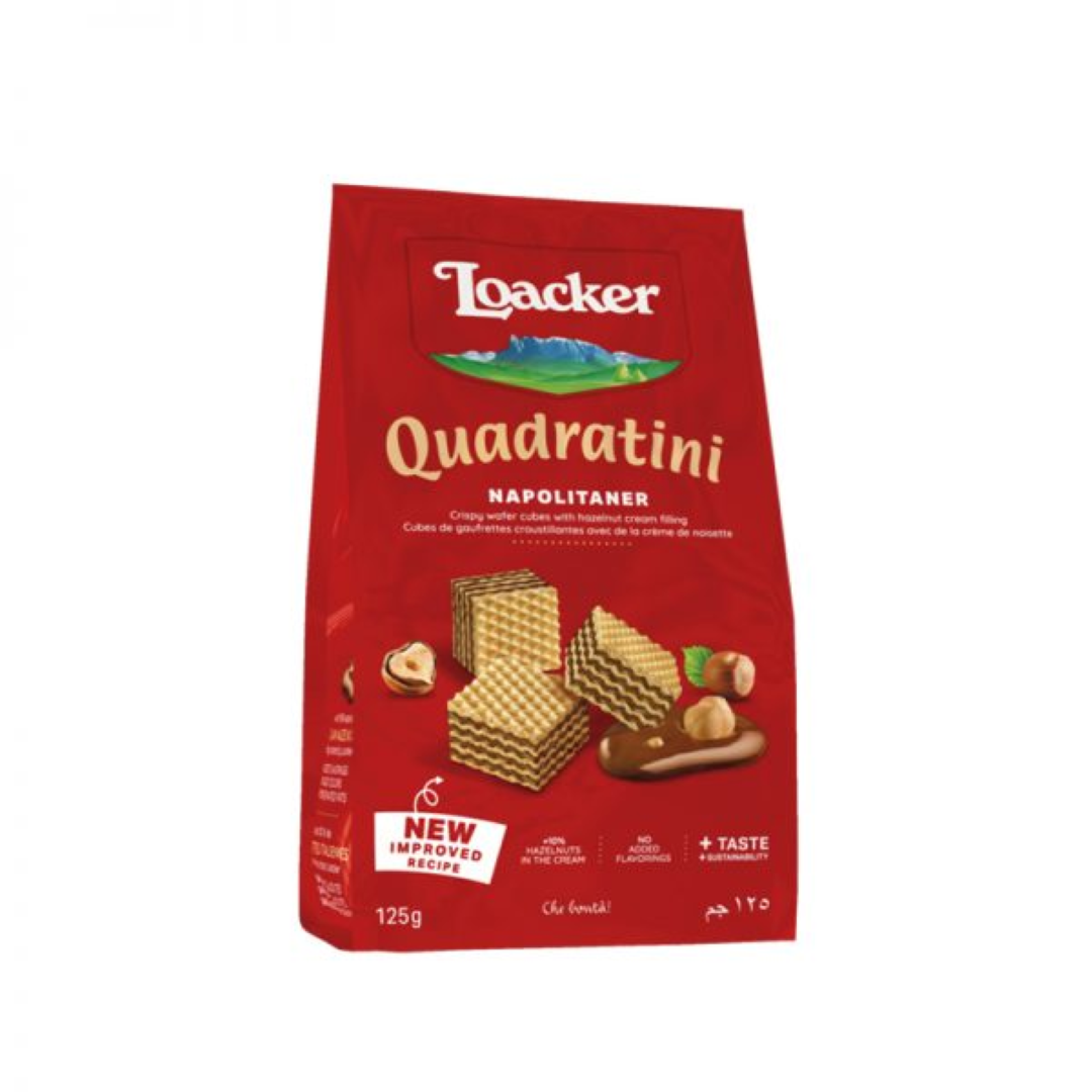 LOACKER QUADRATINI NAPOLITANER 125G